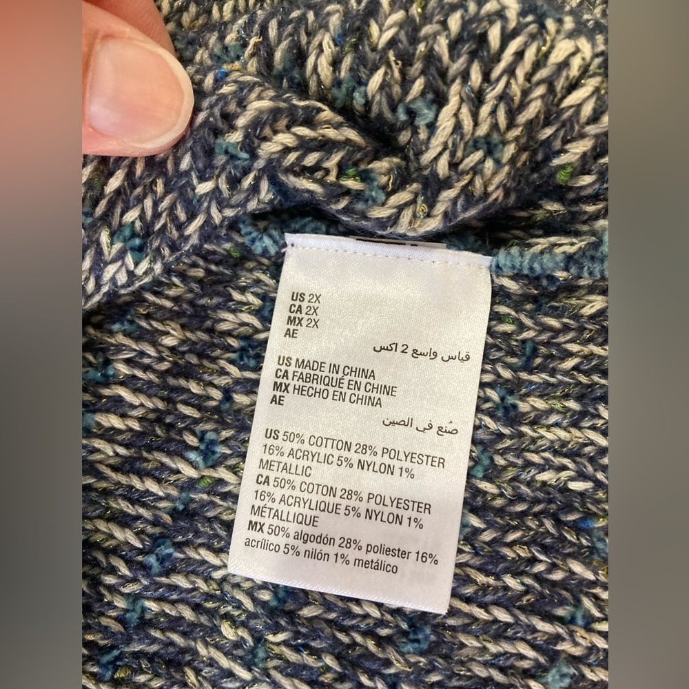 Style & Co women’s 2X knitted sweater - Picture 4 of 6